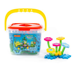 Конструктор Флора 2 (91 элемент) (в ведёрке) - Полесье фото 5