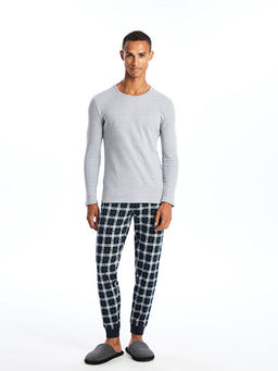 Standart Kal?p Ekose Erkek Pijama Alt