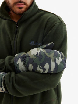 Варежки зимние мужские, размер 25 см, хаки