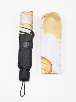 Зонт механический Цветочный букет, эпонж, 4 сложения, 8 спиц, R=49/55 см, d=98 см, МИКС