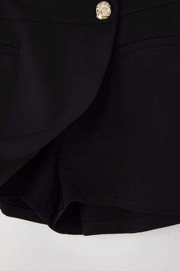 Koyu Kahverengi Dugme Detayl? Mini Sort Etek Sort & Bermuda TWOAW26SR00027 - Trendyolmilla фото 6