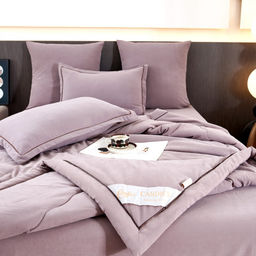 Одеяло Candies Бархатный Сатин с простыней и наволочками ODCANO025 Евро
