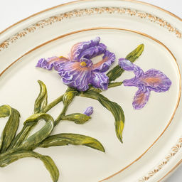 Панно настенное полистоун «Ирисы», 18×2×23 см