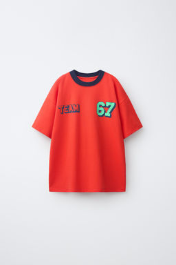 CAMISETA ESTAMPADA TEAM SIX SEVEN / Rojo - Zara фото 4