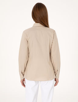 Kum Slim Fit Uzun Kollu G_mlek