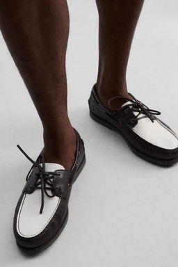 LEATHER DECK SHOES - Zara фото 3