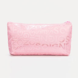 Цена за 2 шт. Косметичка-пенал на молнии, маленькая, с буквами, розовая