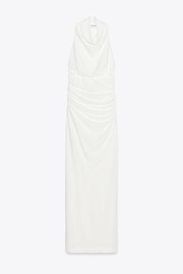 LONG HALTER DRESS WITH OPEN BACK - Zara фото 34