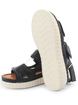 08-PED175-2 BLACK Босоножки женские (натуральная кожа)