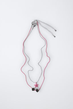 PACK DOS COLLARES DADOS Y ESTRELLA / Plata - Zara фото 4