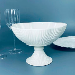 Фруктовница 25,5х18см на ножке САВАННА в под.уп.Фарфор арт.305-317 /LENARDI/