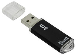 Флеш-накопитель 8Гб "Smartbuy V-Cut" Black