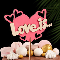 Топпер Love is, в упаковке, красный, 157 см