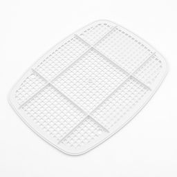 Туалет для кошек «Айша» S, 45×35×18.5 с, с высоким бортом и сеткой, пластик, оранжевый