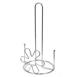 Держатель хромированный для бумажного полотенца "Цветок" h27,5см (Китай)