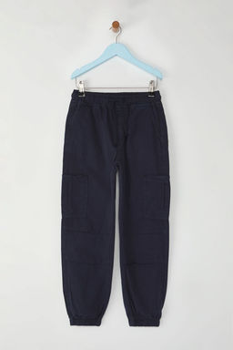 Bej %100 Pamuk Erkek Cocuk Cep Detayl? Lastikli Kordonlu Dokuma Pantolon TKDSS25PL00005 - Trendyolmilla фото 9