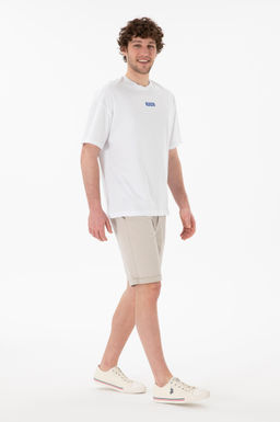 Erkek Oversize Fit Bisiklet Yaka Beyaz Ti__rt Sepette S_rpriz _ndirim - U.s. polo assn фото 5