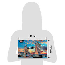 Пазл Лондонский мост, 500 деталей - Puzzle time фото 4