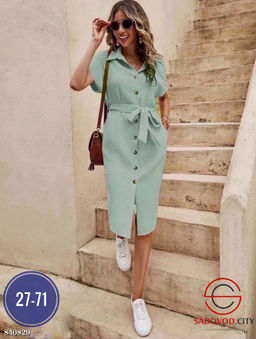 Платье женское с поясом