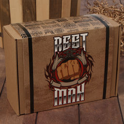 Набор подарочный «Этель» Best man, полотенце, щётка, расчёска