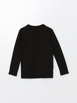 Bisiklet Yaka Basic Uzun Kollu Erkek ?ocuk ??lik