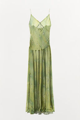 LONG DRESS WITH FLORAL PRINT - Zara фото 10