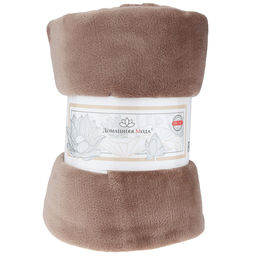 Плед/покрывало 240х200см Бали, велсофт Virginia гладкокрашенный, полиэстер 100%, плотность 260г/м2, упаковка: 20х33см пояс бумажный, Домашняя мода (Россия)  фото 4