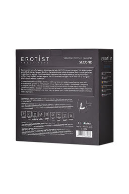 Стимулятор простаты Erotist Second, силикон, черный, 14 см  фото 8