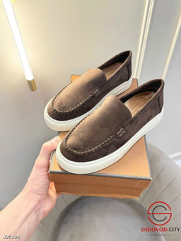 Лоферы женские из замши