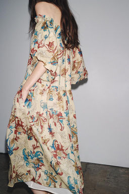 ZW COLLECTION PRINTED RAMIE DRESS - Zara фото 3