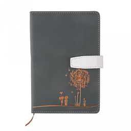 Ежедневник датированный 2025г 14,2х21см Одуванчик 112 листов, в линейку, сшитый внутренний блок, с закладкой, обложка ПВХ софт тач, отделочная строчка, тиснение золотом, цвет серый матовый, застежка на магните (Китай) - Домашняя мода фото 14