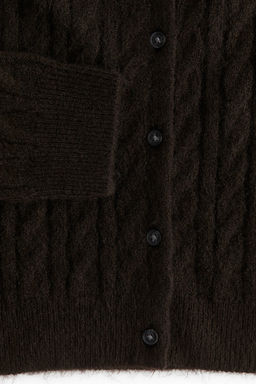 Cardigan en punto trenzado - H&m фото 5