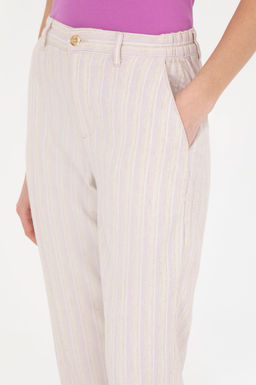 Женские сиреневые брюки из парусины - U.s. polo assn фото 12