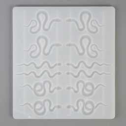 Молд силиконовый «Змейки» 16,5 х 14,8 х 1 см