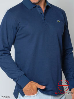 Кофта с длинным рукавом поло мужская