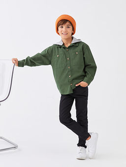 Super Skinny Fit Basic Gabardin Erkek ?ocuk Pantolon