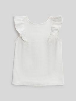 Топ детский Acoola Rosio для девочек белый  фото 2