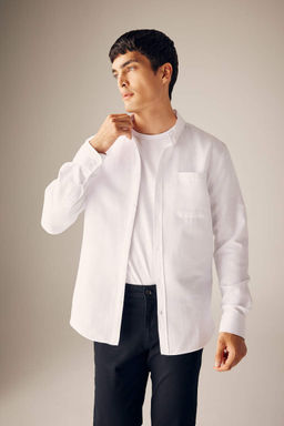 Рубашка приталенного кроя с длинным рукавом