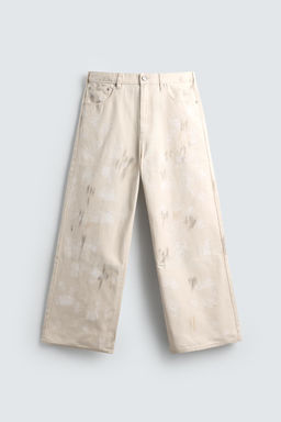 ABSTRACT PRINT TEXTURED TROUSERS - Zara фото 7