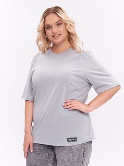 Футболка из плотного трикотажа ZFU21506GRY24