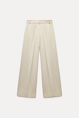 DARTED WIDE-LEG TROUSERS - Zara фото 4