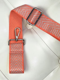 LACCOMA ремень 1000-елка-3,8-розов/сереб полиэстр