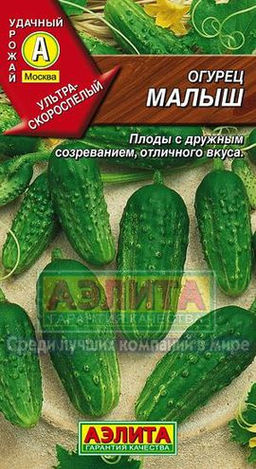 Огурец Малыш 10шт. (Аэлита, серия Лидер)