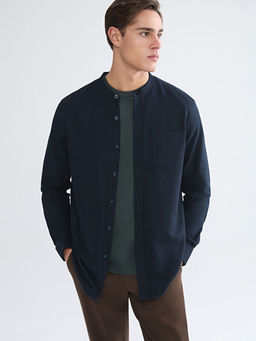 Regular Fit Hakim Yaka Uzun Kollu Erkek G?mlek