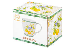 Кружка 450 мл 13,5*10*10,5 см Лимоны на ножке, NEW BONE CHINA - Elan gallery фото 9