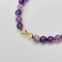 Браслет из Аметиста со вставкой бесконечность - Радуга самоцветов фото 3