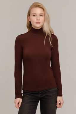 Арт.12803/2 Водолазка женская  42-50 (5 шт) Цвет:шоколад