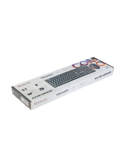 Комплект клавиатура и мышь Defender Triumph C-991, проводной, мембранная, 1600 dpi, чёрный