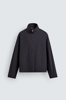 CAMISA RELAXED FIT CUADROS CREMALLERA / Azul - Zara фото 6