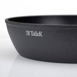 Сковорода с антипригарным покрытием д26см Грейси, h7,5см, s2,8мм, дно д16,8см, s4,9мм, глубокая, кованный алюминий, бакелитовая ручка c покрытием soft touch, TalleR (Китай) Подходит для всех видов плит, включая индукционную. - Домашняя мода фото 7